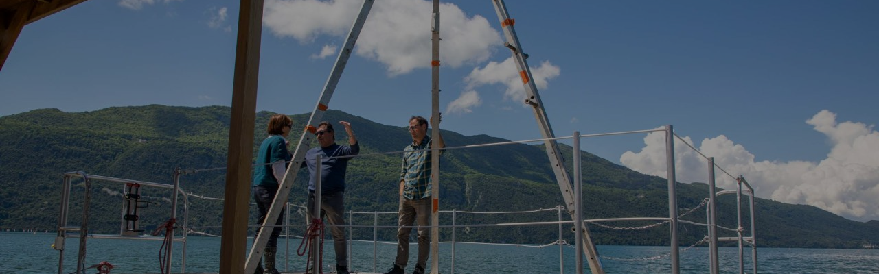 Inauguration du parc national d'instruments Carottage Continental France